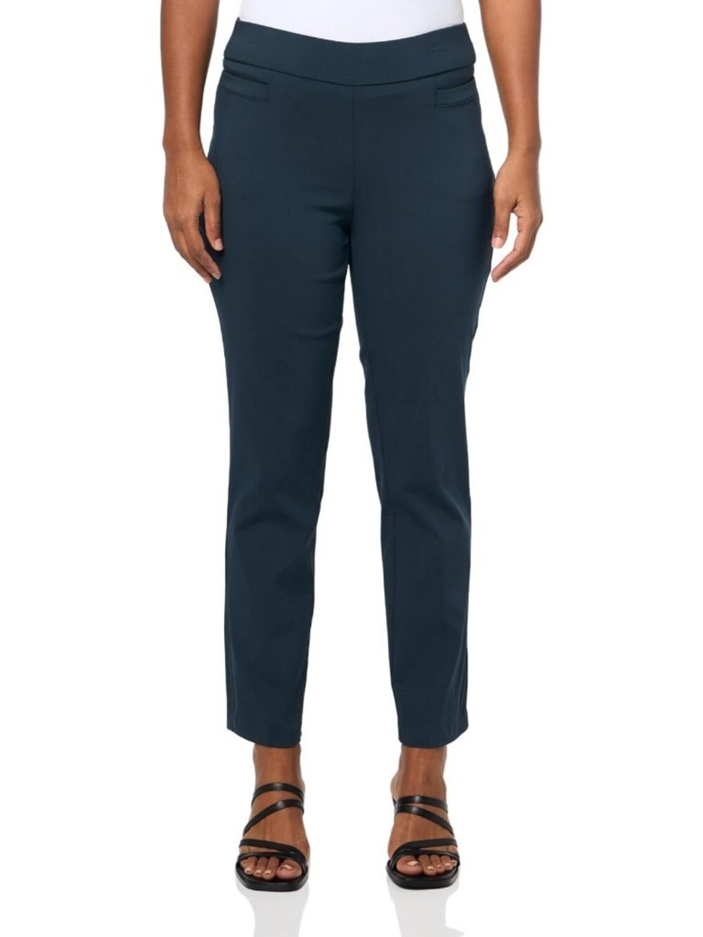 Stylish Women's Stretchy Straight Leg Dress Pants with 4 Pockets for Office